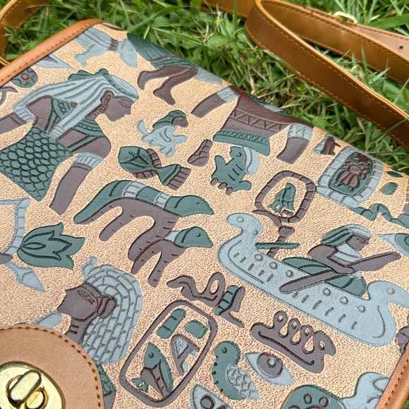 *Rare* Vintage Antique 1910s Egyptian Art Nouveau Leather Purse - Picture 2 of 8